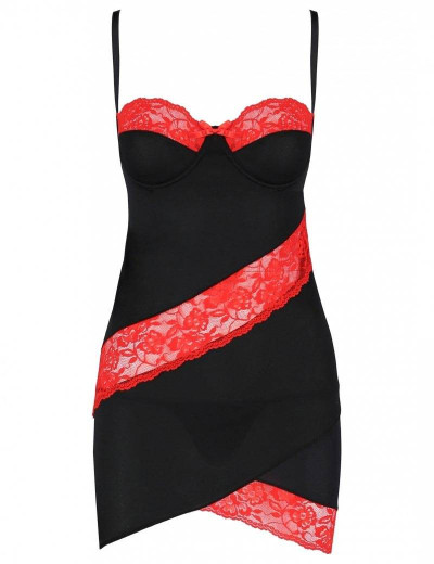 Сорочка Avanua Odina chemise, Чёрный, S/M Ava_Odina chemise S/M - Avanua - Сорочки, комбинации - Купить