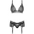Комплекты Obsessive Arisha set, Чёрный, L/XL Obs_Arisha set L/XL - Obsessive - Эротические комплекты: лиф и трусики - Купить