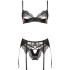 Комплекты Beauty Night Alanis set, Чёрный, S/M BN_Alanis set S/M - Beauty Night - Эротические комплекты: трусики с поясом - Купить