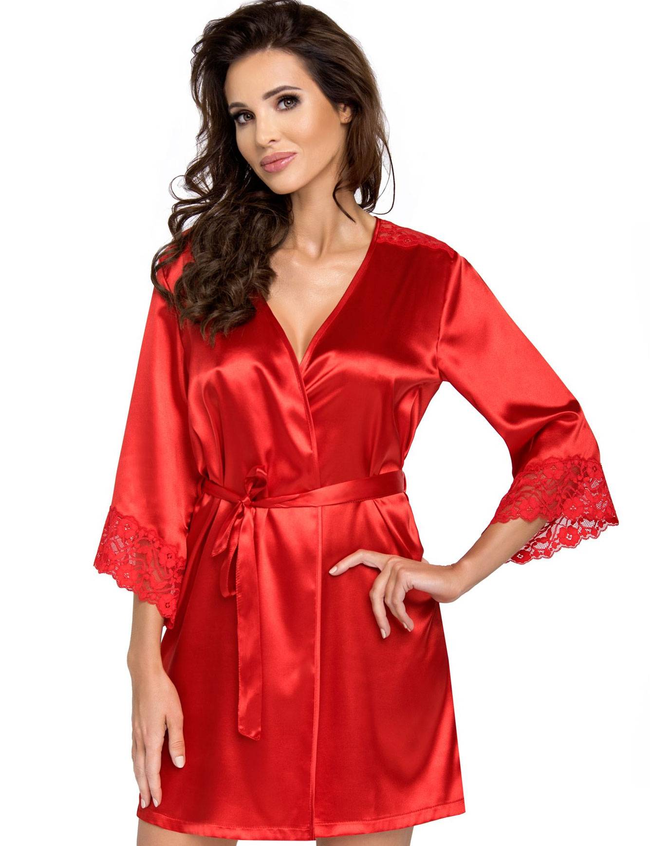 Атласная халат купить. Халат Donna, размер XL, Red. Халатик женский. Атласный халат. Пеньюар женский.