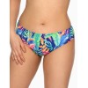 Купальные трусы бразилиана Ava SF144/5 etnic blue, Цвет: флора синий, Размеры: L