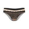 Кружевные трусы бразилиана Esotiq 39466 SWEETY черно-бежевый, Цвет: черно-бежевый, Размеры: S, изображение 4