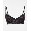 Кружевной бюстгальтер пуш-ап Esotiq 39504 SAFARI черно-бежевый, Цвет: черно-бежевый, Размеры: 70D, изображение 4