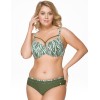 Раздельный купальник с уплотненной чашкой Fianeta 2681 зеленый, Цвет: зеленый, Размеры: 75C