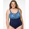 Слитный купальник Fianeta 2982 синий, Цвет: синий, Размеры: 80C