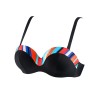 Купальный бюст-бандо с пуш-ап UNICONF CBS127 V1 RADIANT COLOURS, Цвет: черный, Размеры: 75B, изображение 3