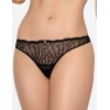 Кружевные трусы стринги Esotiq 39555 SONRISA черный, Цвет: черный, Размеры: S