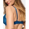 Бюстгальтер балконет со съемным пуш-ап Esotiq 39571 HUDSON синий, Цвет: синий, Размеры: 70D, изображение 2
