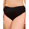 Гладкие трусы миди Novella 008 черный, Цвет: черный, Размеры: S