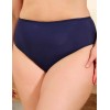 Гладкие трусы миди Novella 008 темно-синий, Цвет: темно-синий, Размеры: 4XL
