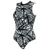Закрытый купальник UNICONF CBI211 V1 GRAPHICAL MOOD, Цвет: черно-белый, Размеры: L, изображение 3