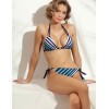 Открытый полосатый купальник Lilly FL42I синий, Цвет: синий, Размеры: 85B