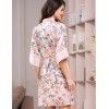 Халат-кимоно атласный Mia-Amore ADRIANA 7139, Цвет: пудровый, Размеры: S/M, изображение 3