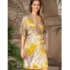 Атласный халат Mia-Amore AMARA 7223, Цвет: медовый, Размеры: L/XL
