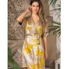 Атласный халат Mia-Amore AMARA 7223, Цвет: медовый, Размеры: L/XL, изображение 3