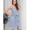 Сарафан на тонких бретелях Mia-Amore NIZZA 6711, Цвет: голубой, Размеры: L