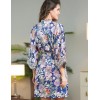 Халат-кимоно атласный Mia-Amore TROPICANA 7193, Цвет: темно-синий, Размеры: S/M, изображение 2
