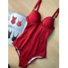 Закрытый купальник с формованными чашками Sielei BR50 rosso, Цвет: rosso (красный), Размеры: 90D, изображение 6