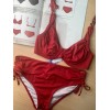 Раздельный купальник с мягкой чашкой Sielei BR93 rosso, Цвет: rosso (красный), Размеры: 90D, изображение 4