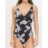 Слитный купальник цветы Sielei FL50 nero, Цвет: nero (черный), Размеры: 95C