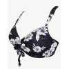 Раздельный купальник цветы Sielei FL54+FL67 nero, Цвет: nero (черный), Размеры: 95C, изображение 5