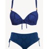 Купальник с формованной чашкой Sielei JQ59+JQ69 blu, Цвет: blu (синий), Размеры: 100B, изображение 2