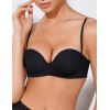 Бескостный бюстгальтер планж пуш-ап Amelie MILLA 2020 черный new, Цвет: черный, Размеры: 85C