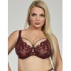 Бюстгальтер мягкий Kris Line SELENA soft lace, Цвет: бургунди, Размеры: 80I, изображение 3