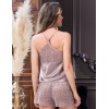 Атласная пижама с шортами Mia-Amore MISTY 7262 латте, Цвет: латте, Размеры: XS, изображение 2