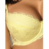 Бюстгальтер балконет пуш-ап VOVA SNEJANNA V54032 лимонное мороженое, Цвет: лимонное мороженое, Размеры: 80E, изображение 4