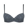 Бюстгальтер балконет пуш-ап Amelie POLINA 2010 серо-синий, Цвет: серо-синий, Размеры: 70B, изображение 3