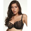 Бюстгальтер с открытой чашкой Kris Line SUSANNE halfcupsoft plunge, Цвет: черный, Размеры: 65DD, изображение 4