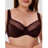 Бюстгальтер полумягкий с подкроем Novella 152 шоколад, Цвет: шоколад, Размеры: 75C