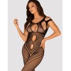 Черный бодистокинг Obsessive G 322, Цвет: черный, Размеры: S/M/L