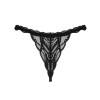 Трусики стринги с доступом Obsessive SEDILA THONG, Цвет: черный, Размеры: S/M, изображение 5