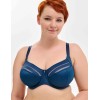 Бюстгальтер-минимайзер мягкий с подкроем Milavitsa 107630 синий топаз/нюд, Цвет: синий топаз/нюд, Размеры: 95J, изображение 3