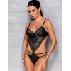 Соблазнительное боди Passion ASTRIDA BODY, Цвет: черный, Размеры: S/M