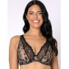 Бюстгальтер бралетт мягкий Subtille SCARLETTE soft bralette, Цвет: черный с бежевым, Размеры: 70F, изображение 3