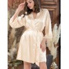 Атласный халат кимоно Mia-Amore VALENTINO 7245 шампань, Цвет: шампань, Размеры: L/XL, изображение 3
