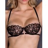 Сексуальный кружевной бюстгальтер Gracija-Rim CHRIS 10322, Цвет: черный/кофе с молоком, Размеры: 70C