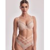 Бюстгальтер балконет пуш-ап Alles CHITA P-UP бежевый, Цвет: бежевый, Размеры: 65F, изображение 4