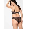 Кружевные трусики бразилиана Esotiq SARAY 39547, Цвет: черный с бежевым, Размеры: S, изображение 2