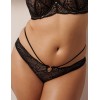 Трусики бразилиана кружевные Esotiq SHIRLEY 39488 черно-бежевый, Цвет: черный с бежевым, Размеры: S