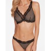 Мягкий треугольный бюстгальтер без косточек Esotiq BLESSY 40577, Цвет: черный+беж, Размеры: S, изображение 2