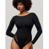 Корректирующее боди с длинным рукавом Ysabel Mora 10055 INVISIBLES черный, Цвет: черный, Размеры: S