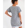 Хлопковая сорочка с коротким рукавом Sensis LEAH KOSZULA, Цвет: серый, Размеры: S, изображение 2