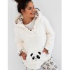 Плюшевая толстовка с капюшоном Sensis PANDA BLUZA, Цвет: белый, Размеры: L/XL