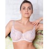 Мягкий кружевной бюстгальтер балконет Honey H43-21-L белый, Цвет: белый, Размеры: 75H, изображение 3