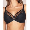 Полумягкий кружевной бюстгальтер Kinga ALICE 930-BC черный, Цвет: черный, Размеры: 65K