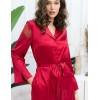 Шелковая рубашка-халат Mia-Amore AURELIA 3897 красный, Цвет: красный, Размеры: 2XL, изображение 4